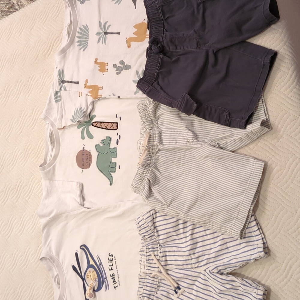 Mango Kids Bundle Of 6 Tshirts And Shorts